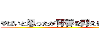 やばいと思ったが青春を抑えきれなかった (思春期)