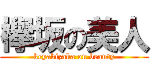 欅坂の美人 (keyakizaka on beauty)
