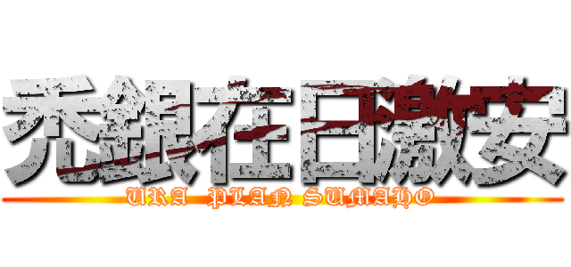 禿銀在日激安 (URA  PLAN SUMAHO)