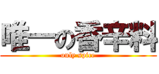 唯一の香辛料 (only spice)