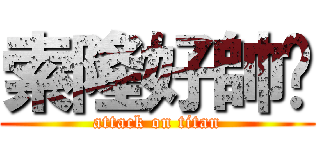 索隆好帥喔 (attack on titan)
