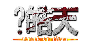 许皓天 (attack on titan)