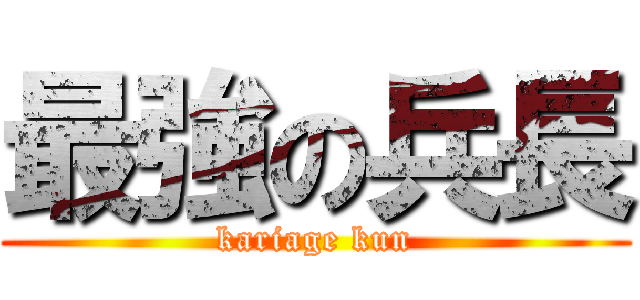 最強の兵長 (kariage kun)