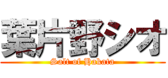 葉片野シオ (Salt of Hakata)