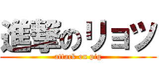 進撃のリョツ (attack on pig)