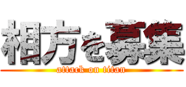 相方を募集 (attack on titan)