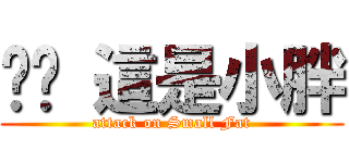 ㄤㄤ 這是小胖 (attack on Small Fat)