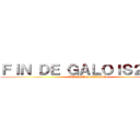 ＦＩＮ ＤＥ ＧＡＬＯＩＳ２０２１ (ATAQUE A GALOIS)