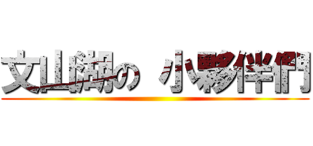 文山湖の 小夥伴們 ()