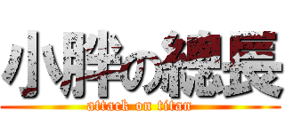 小胖の總長 (attack on titan)