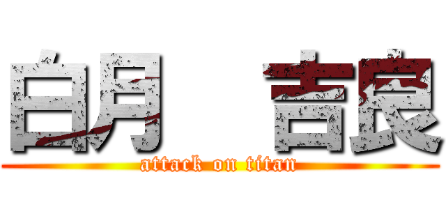 白月  吉良 (attack on titan)