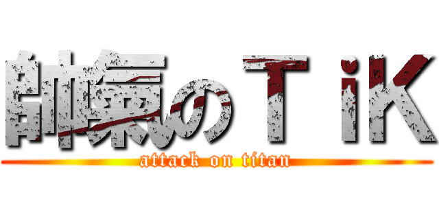 帥氣のＴｉＫ (attack on titan)