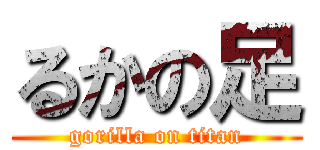 るかの足 (gorilla on titan)