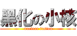 黑化の小核 ( nuclear fusion)