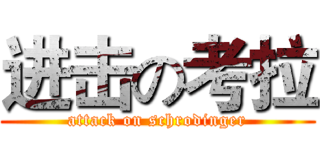进击の考拉 (attack on schrodinger)