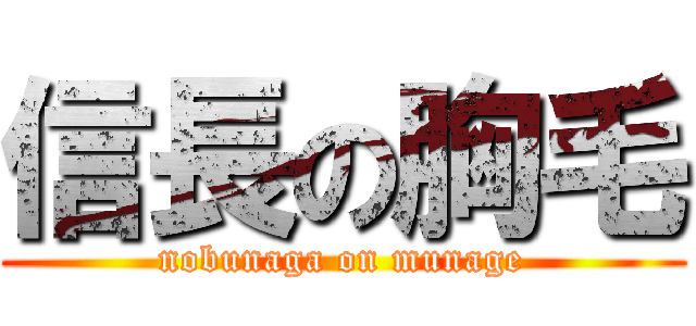 信長の胸毛 (nobunaga on munage)