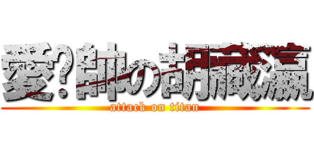愛耍帥の胡藏瀛 (attack on titan)