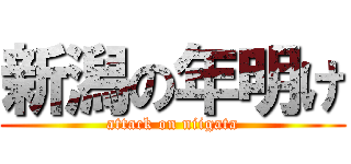 新潟の年明け (attack on niigata)