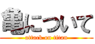 亀について (attack on titan)