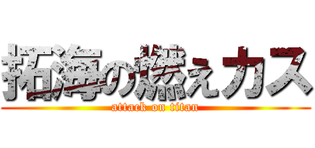 拓海の燃えカス (attack on titan)