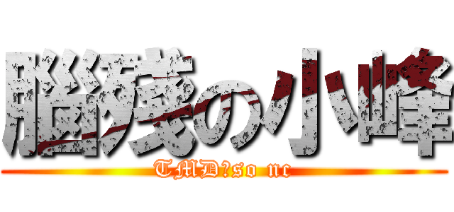 腦殘の小峰 (TMD，so nc)