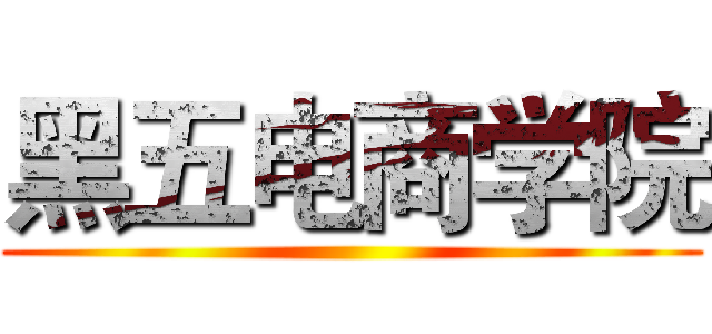 黑五电商学院 ()
