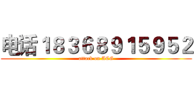 电话１８３６８９１５９５２ (attack on ACG)