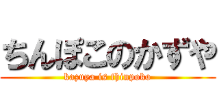 ちんぽこのかずや (kazuya is thinpoko)