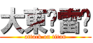 大東❤雷婷 (attack on titan)