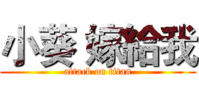 小葵 嫁給我 (attack on titan)