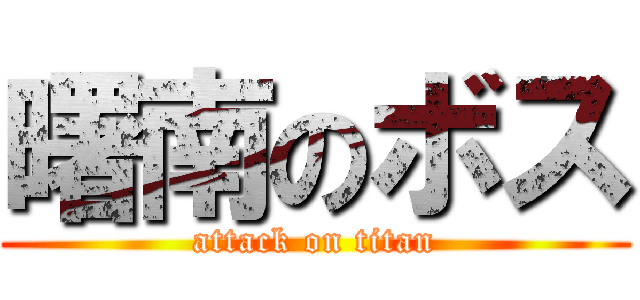 曙南のボス (attack on titan)