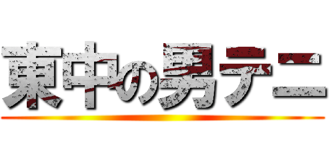 東中の男テニ ()