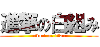 進撃の白組み (attack on titan)