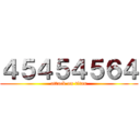 ４５４５４５６４ (attack on titan)