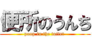 便所のうんち (poop in the toilet )