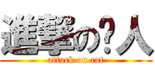 進撃の喵人 (attack on cat)