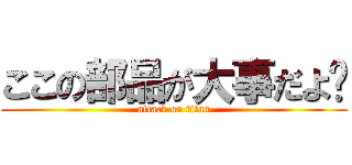 ここの部品が大事だよ☻ (attack on titan)