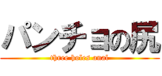 パンチョの尻 (three holes anal)