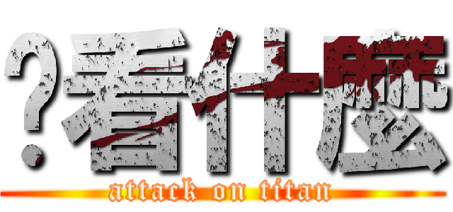 你看什麼 (attack on titan)