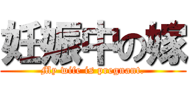 妊娠中の嫁 (My wife is pregnant.)