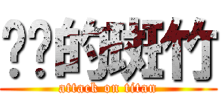 进击的斑竹 (attack on titan)