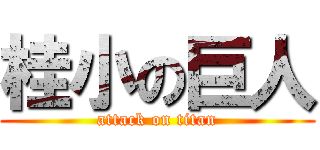 桂小の巨人 (attack on titan)