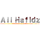 Ａｌｉ Ｈａｆｉｄｚ (Welcome to my profile)