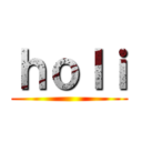 ｈｏｌｉ ()