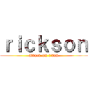 ｒｉｃｋｓｏｎ (attack on titan)