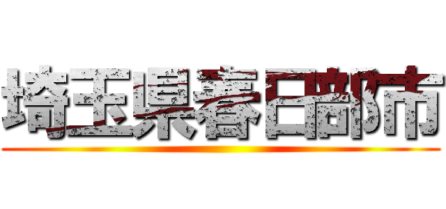 埼玉県春日部市 ()