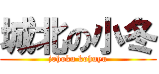 城北の小冬 (johoku kohuyu)