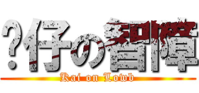 傻仔の智障 (Kai on Lowb)