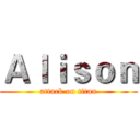 Ａｌｉｓｏｎ (attack on titan)