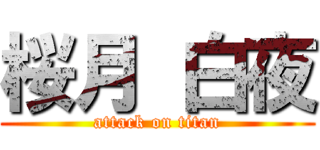 桜月 白夜 (attack on titan)